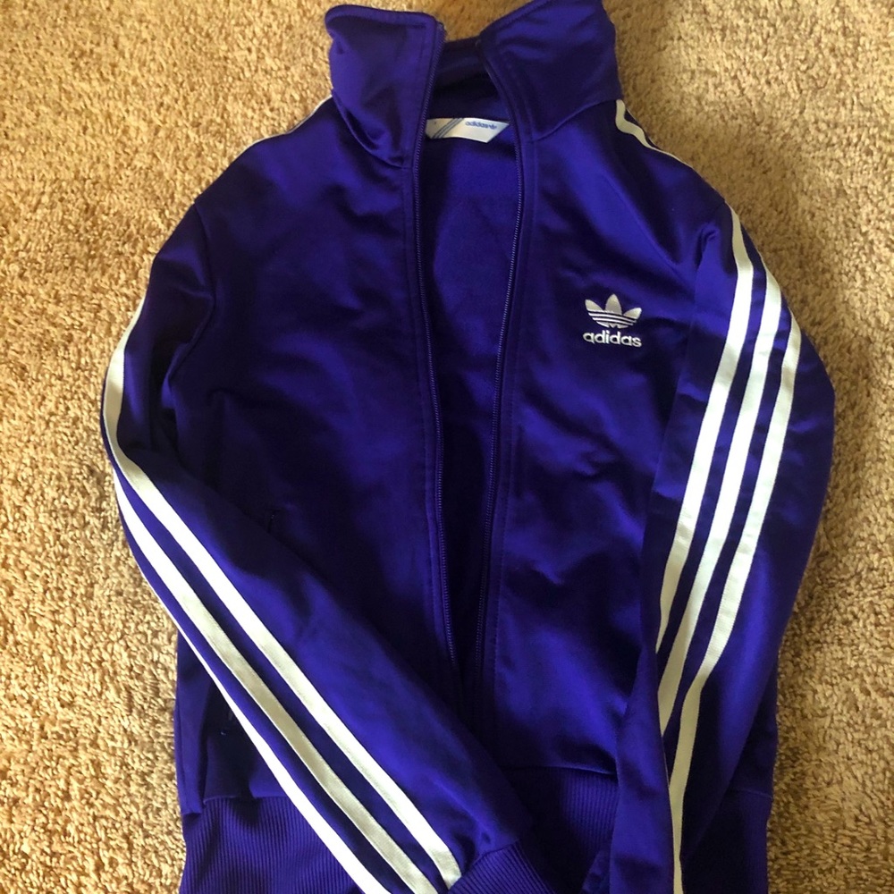 Purple Adidas Firebird Track Jacket